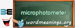 WordMeaning blackboard for microphotometer